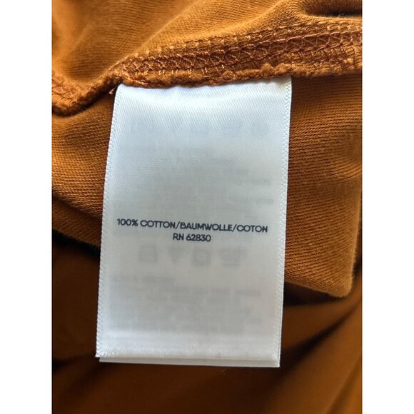 Lands End Sport Knit Straight Leg Pants S Elastic Waist Rust Orange - Picture 8 of 9